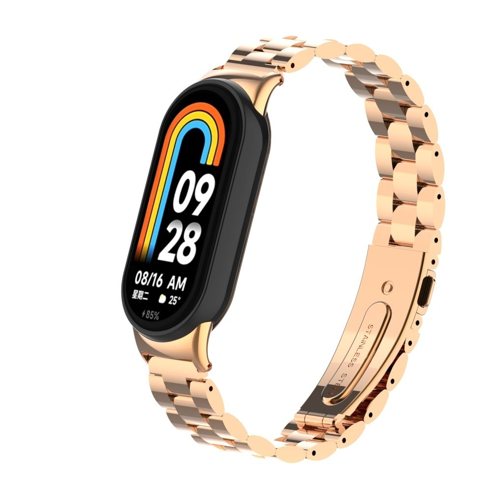 Correa acero Xiaomi Smart Band 10 (rosado/dorado)