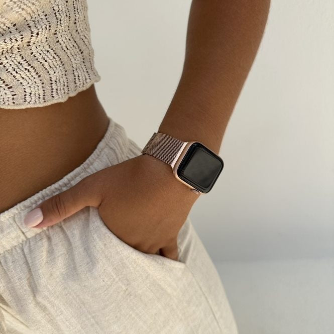 xoxo Wildhearts Apple Watch Milanese-Strap (Rose Gold)