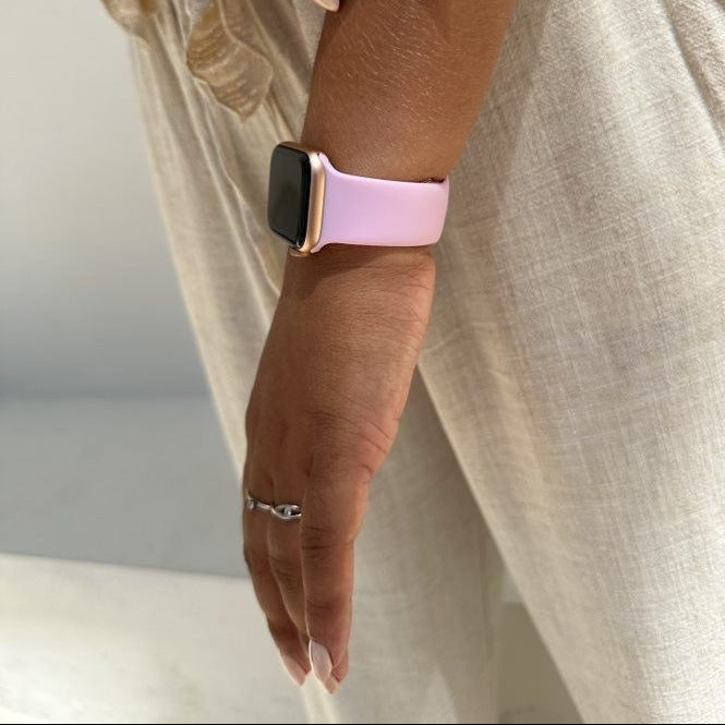 Correa silicona xoxo Wildhearts Apple Watch (rosa brillante)