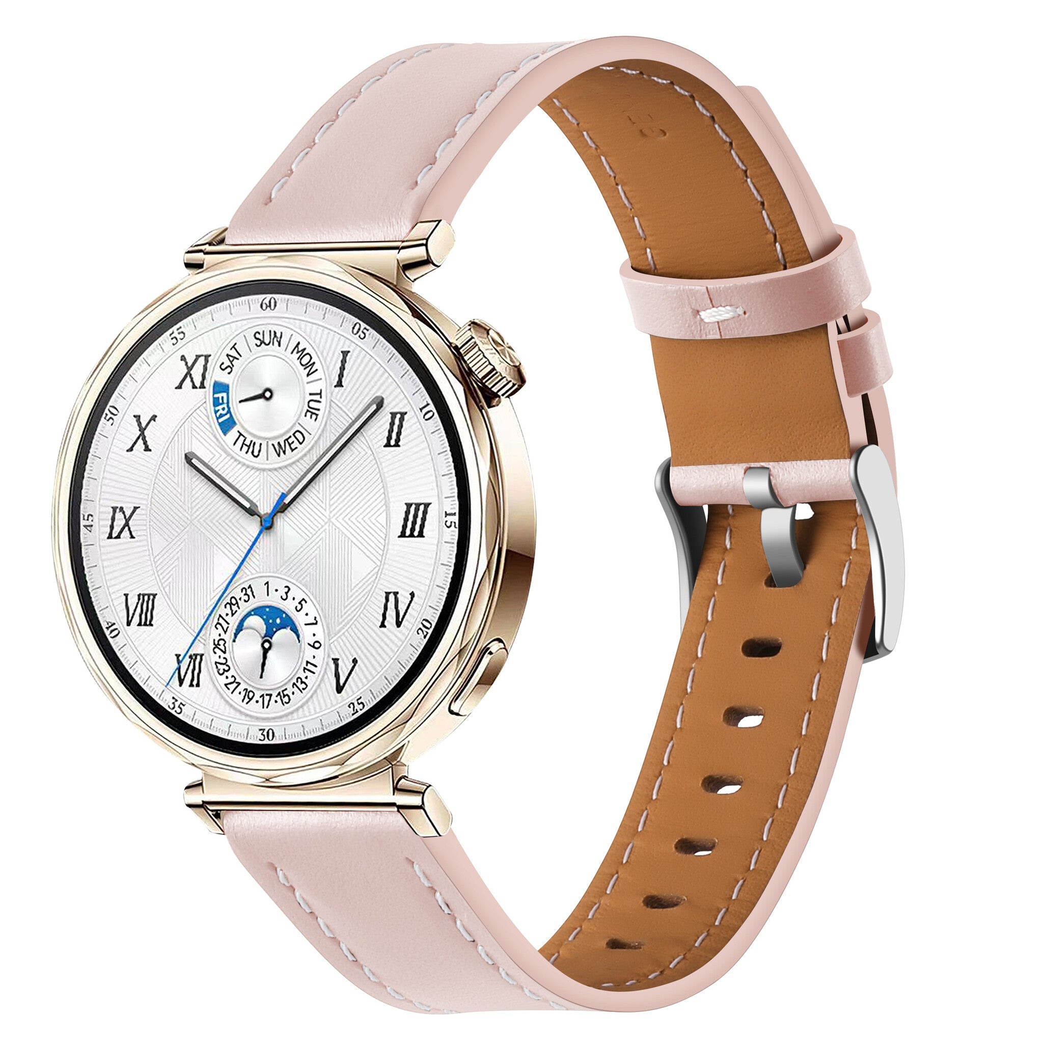 Correa cuero 'One Push' Huawei Watch GT 6 41mm (rosa claro)