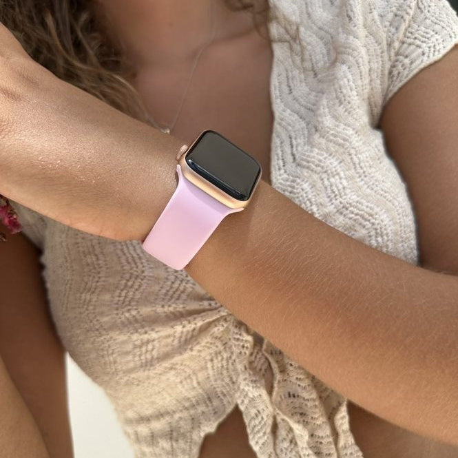 Correa silicona xoxo Wildhearts Apple Watch (rosa brillante)