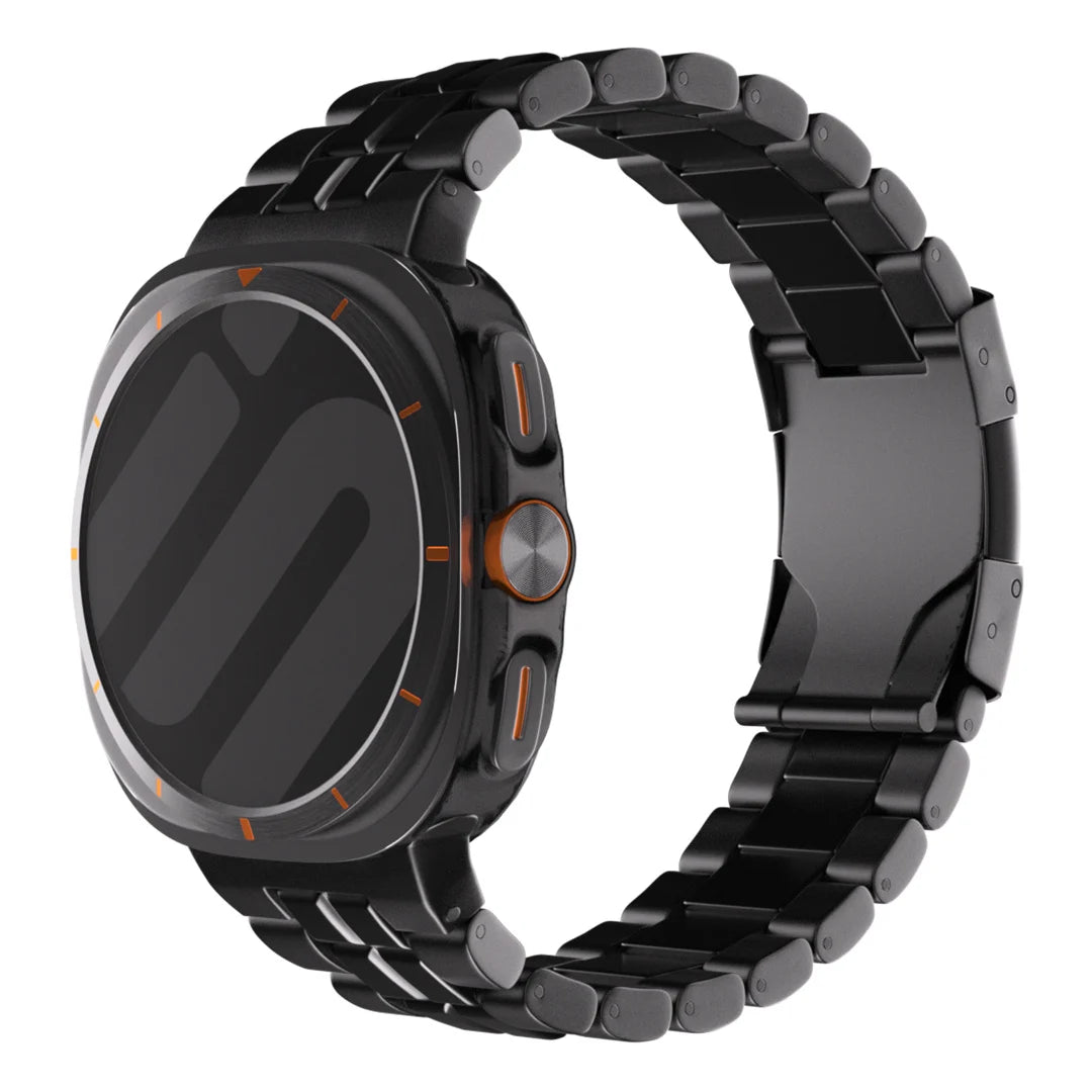 Samsung Galaxy Watch Ultra 'Square' Titanium Strap (Black)