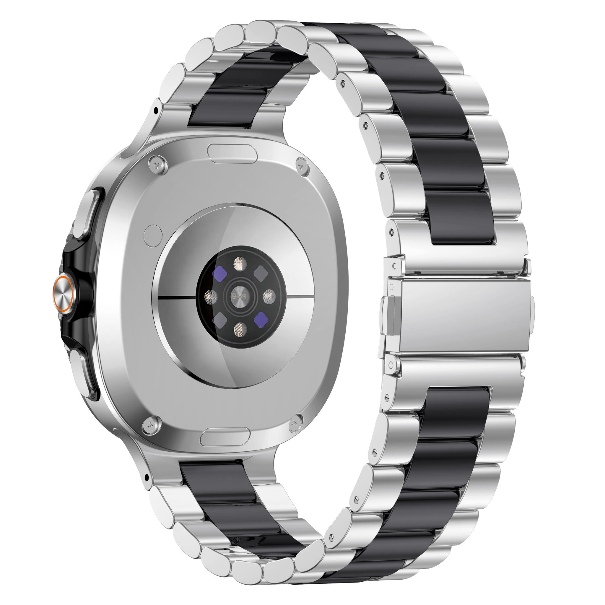 Correa acero Samsung Galaxy Watch 8 - 44mm (plateado/negro)