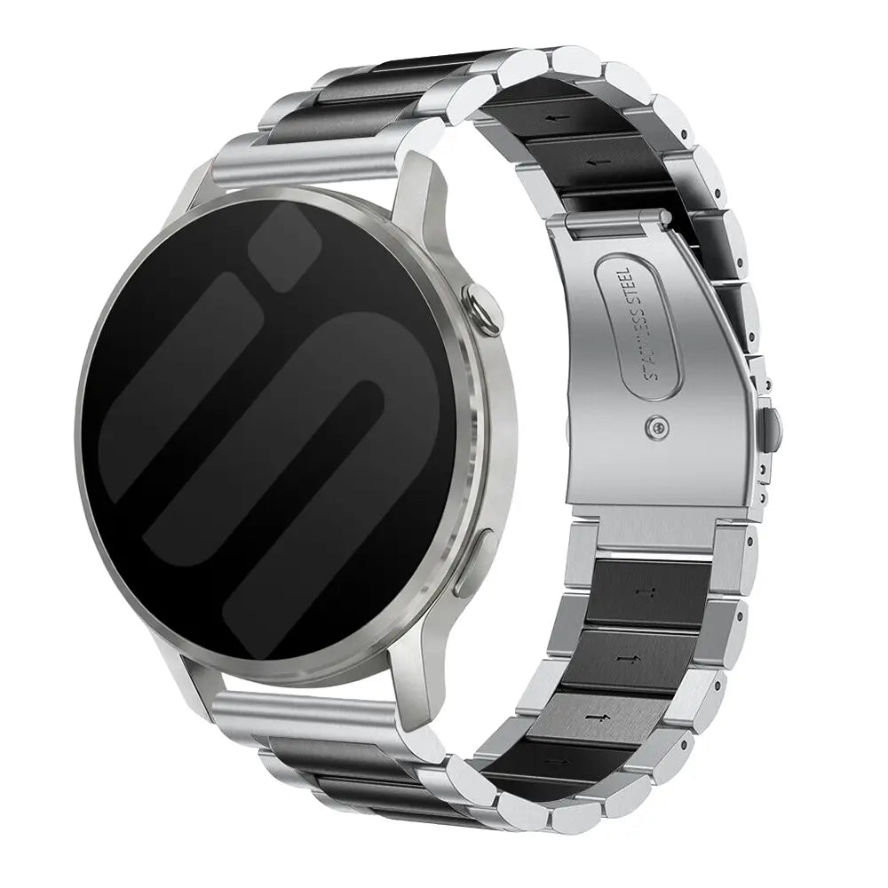 Correa acero Garmin Forerunner 70 (plata/negro)
