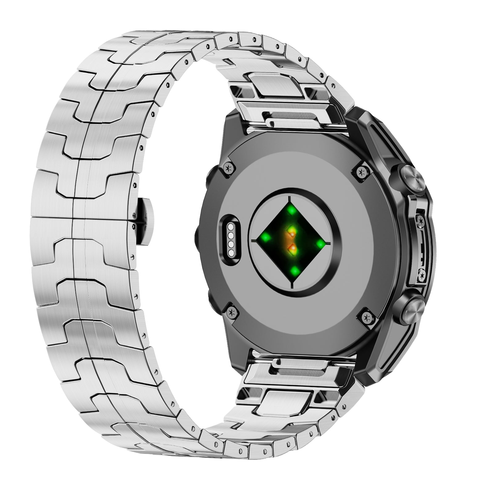 Garmin Fenix E Steel 'Iron' Strap (Silver)