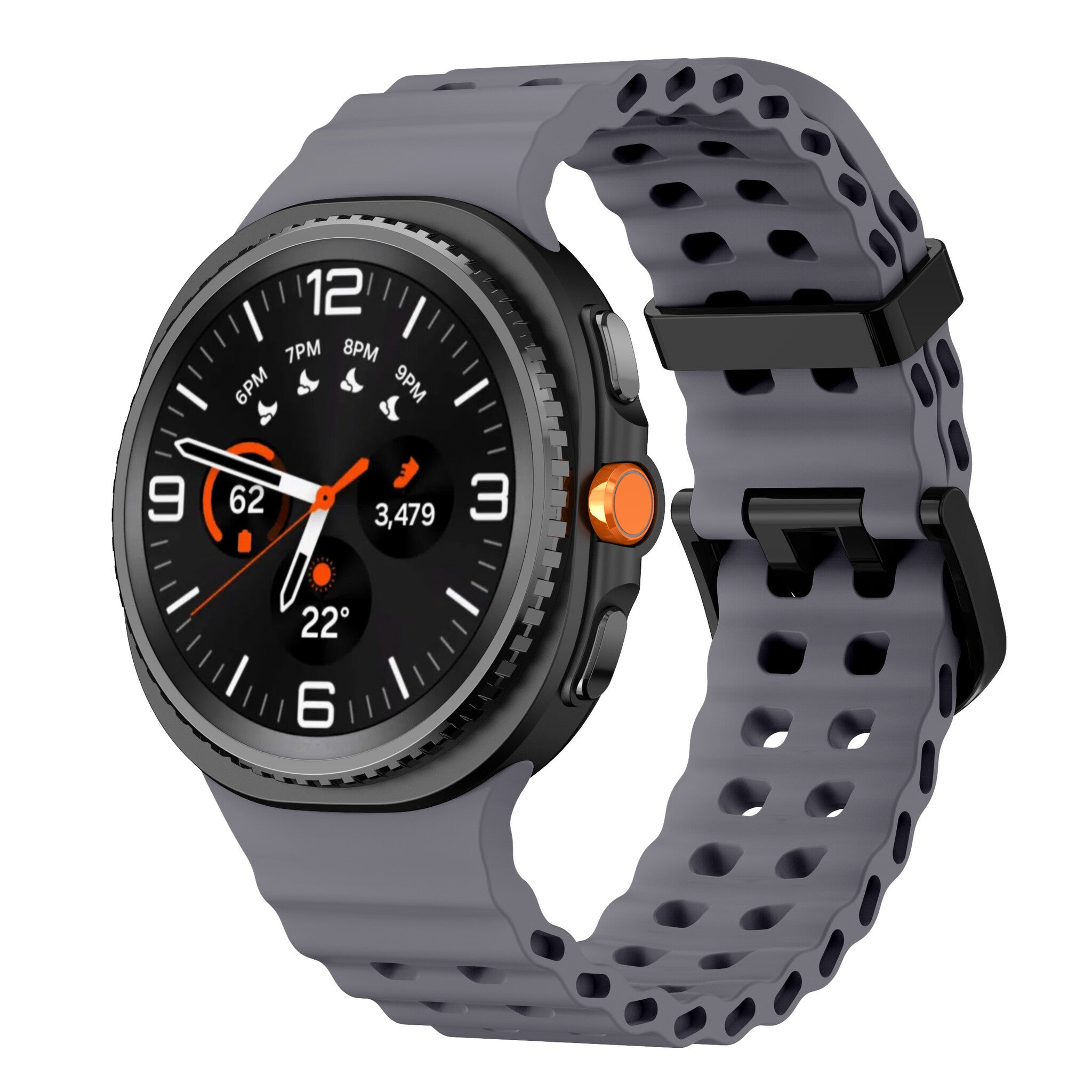 Correa Ocean Samsung Galaxy Watch 8 - 44mm (gris oscuro)