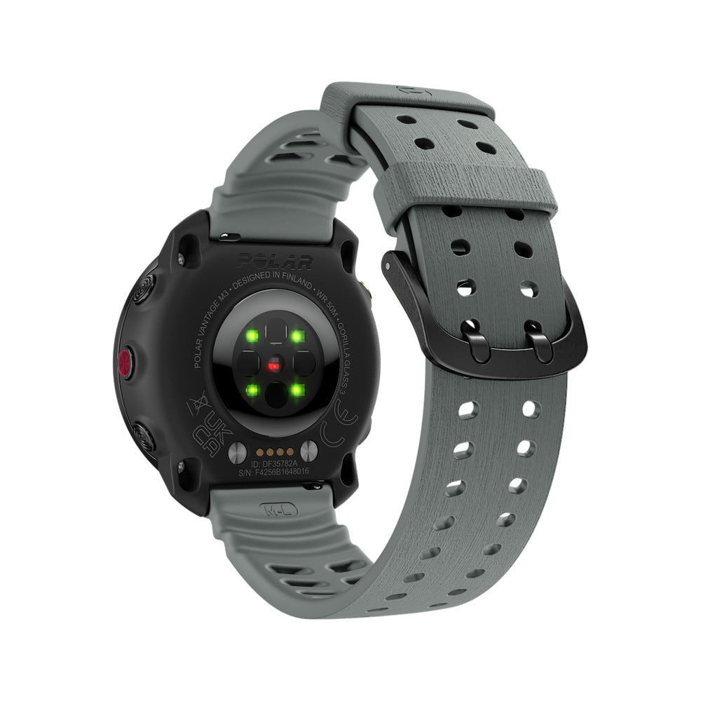 Polar Vantage M Silicone Grain Strap (Dark Grey)