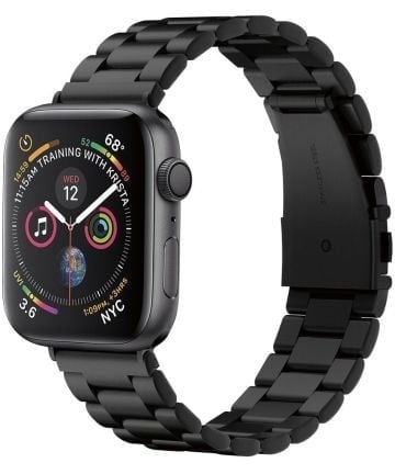 Spigen Correa acero inoxidable Modern Fit Apple Watch 42-44-45mm (negro)