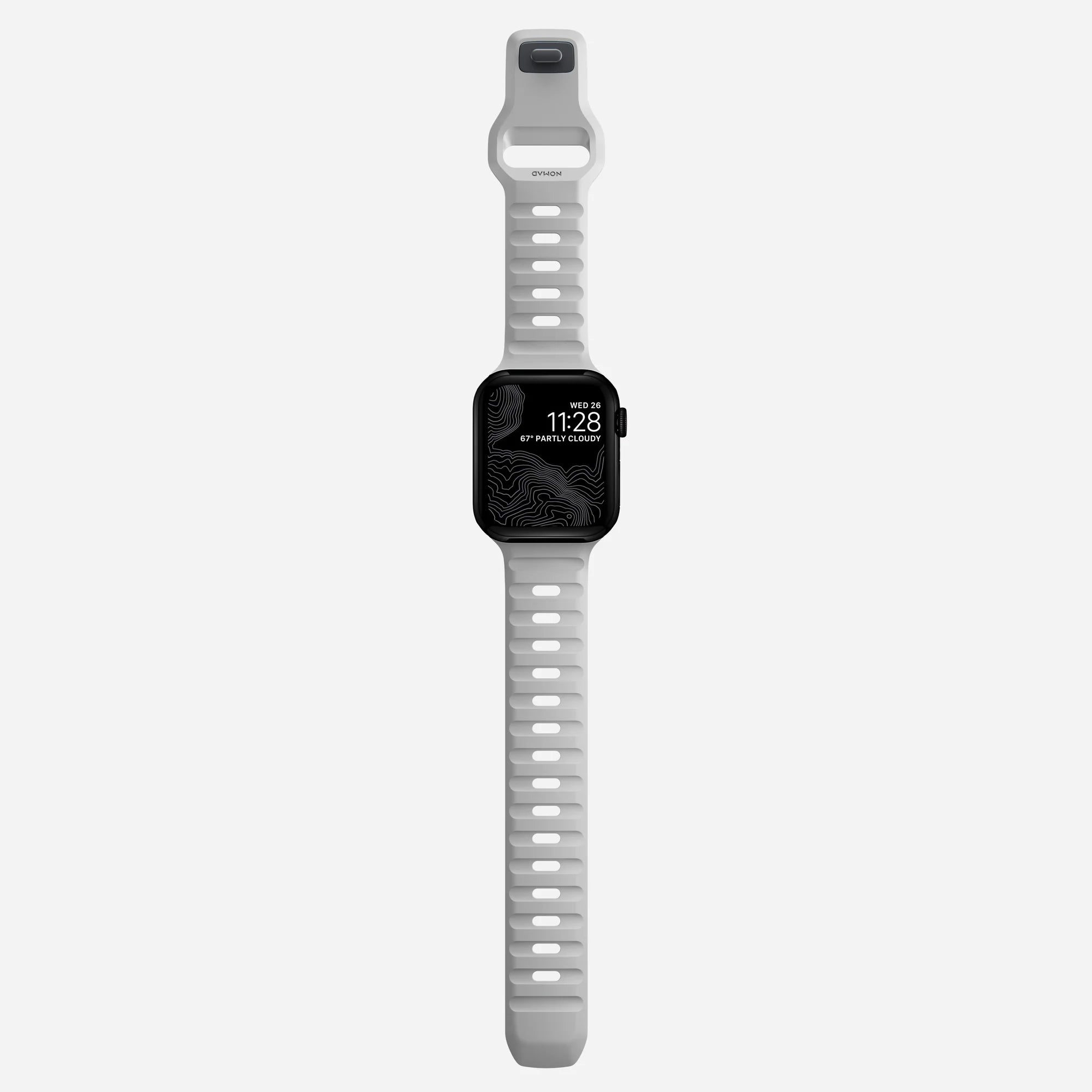 Nomad Sport Apple Watch Silicone Strap (Lunar Gray)