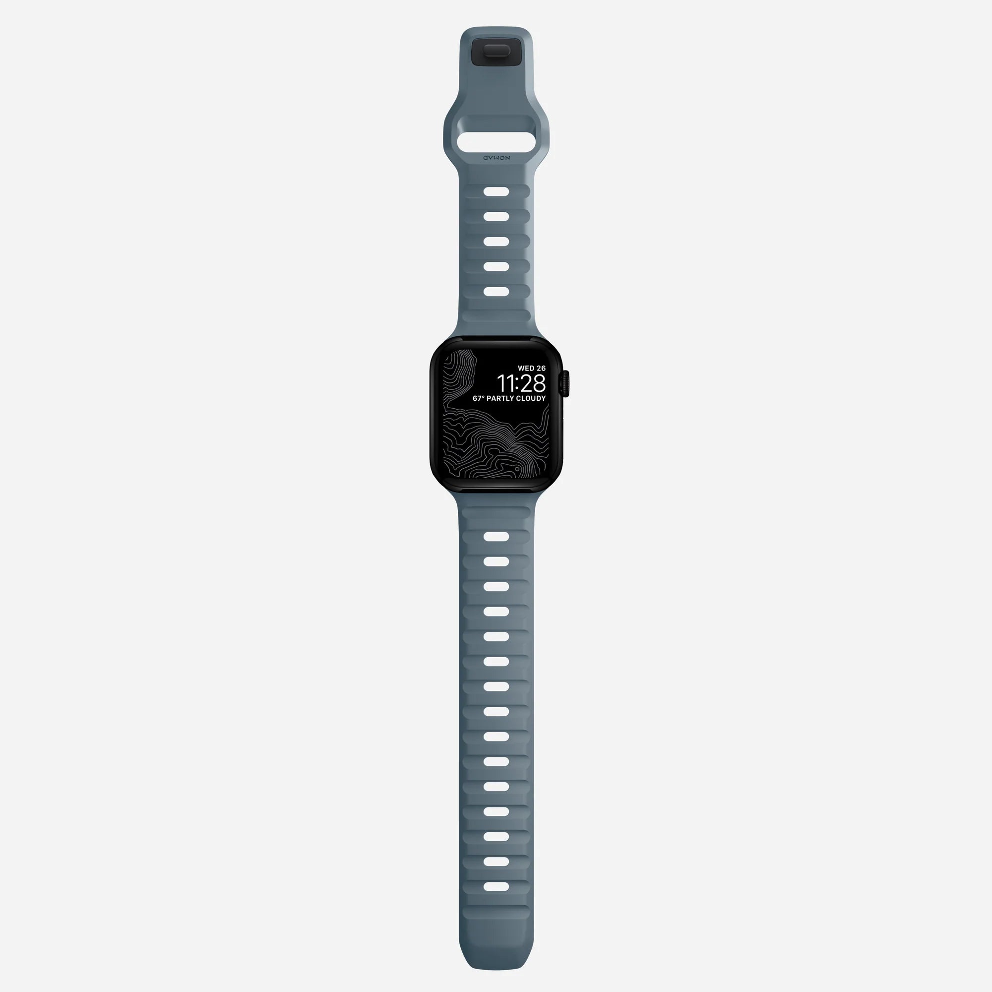 Nomad Correa silicona deportiva Apple Watch (azul naval)