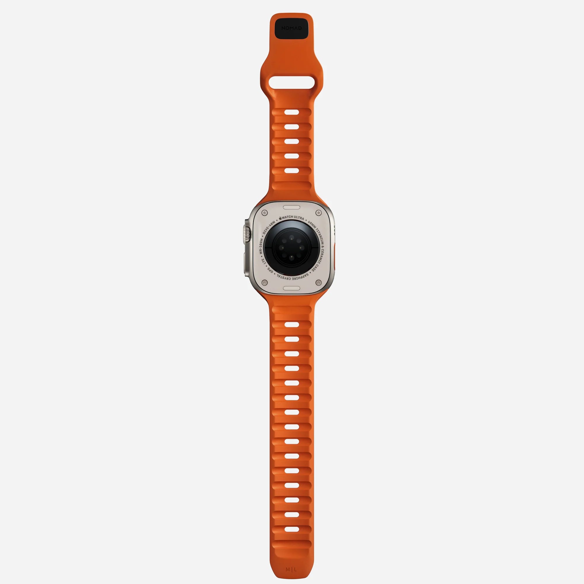 Nomad Correa silicona deportiva Apple Watch (ultra naranja)