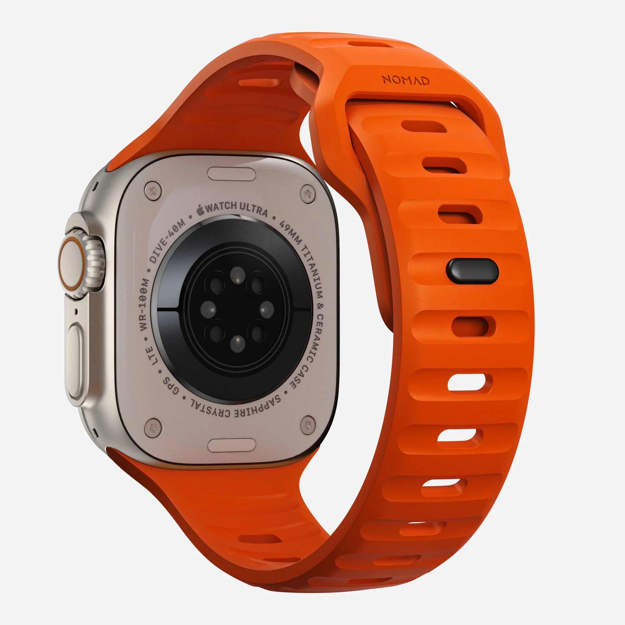 Nomad Correa silicona deportiva Apple Watch (ultra naranja)