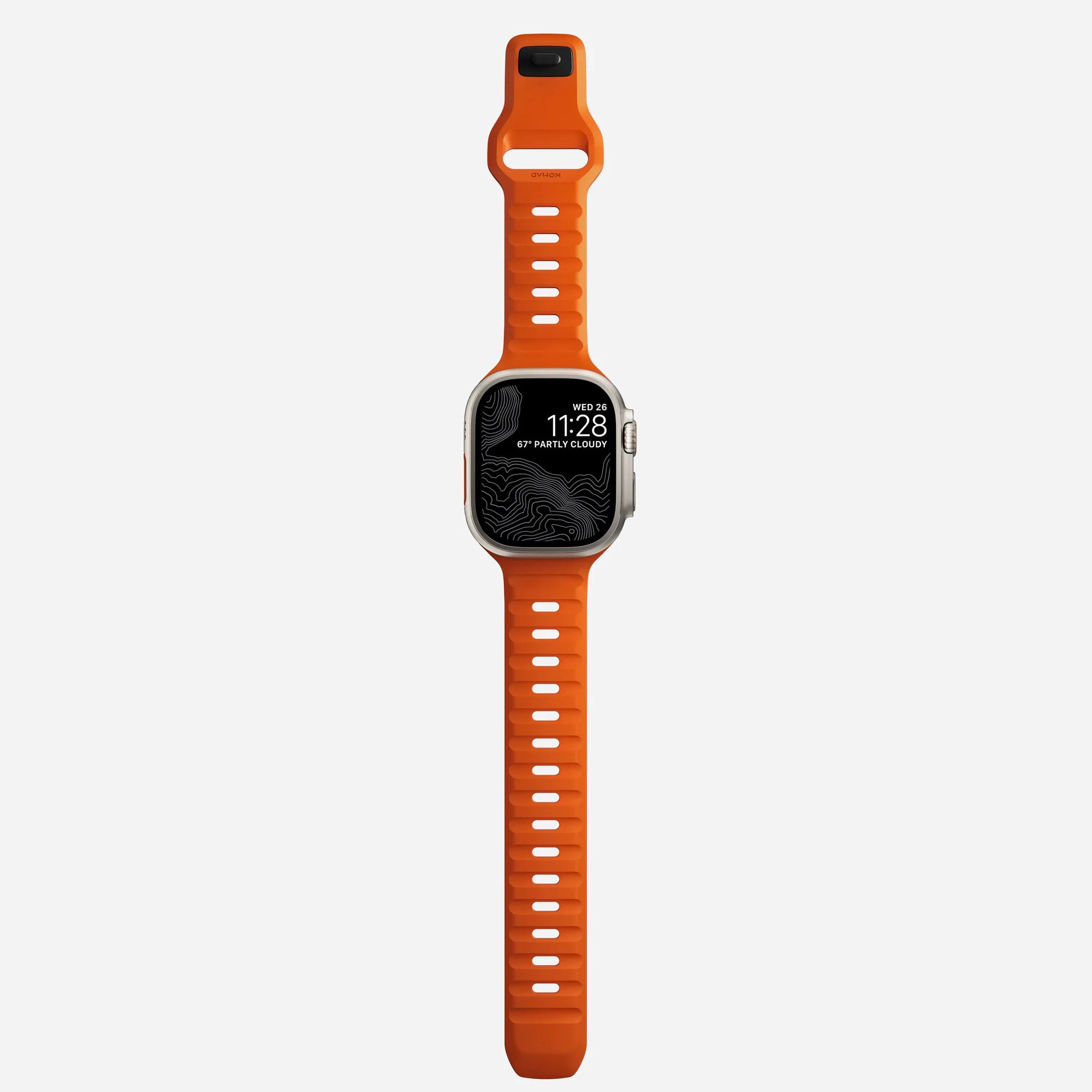 Nomad Correa silicona deportiva Apple Watch (ultra naranja)