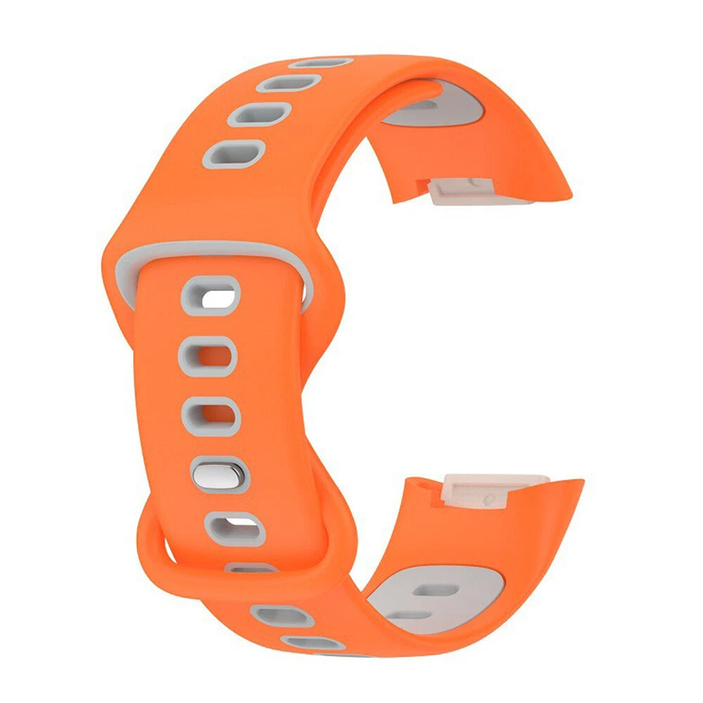 Fitbit Charge 5 Sport Strap (Orange/Grey)