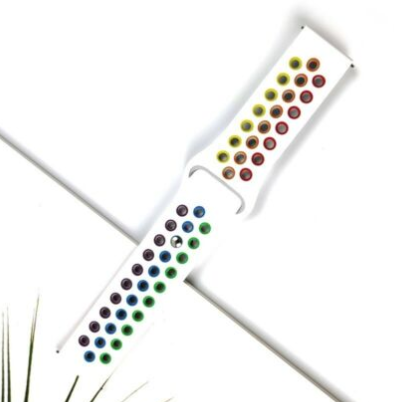 Withings Steel HR Sport Sport Strap (White/Colourful)