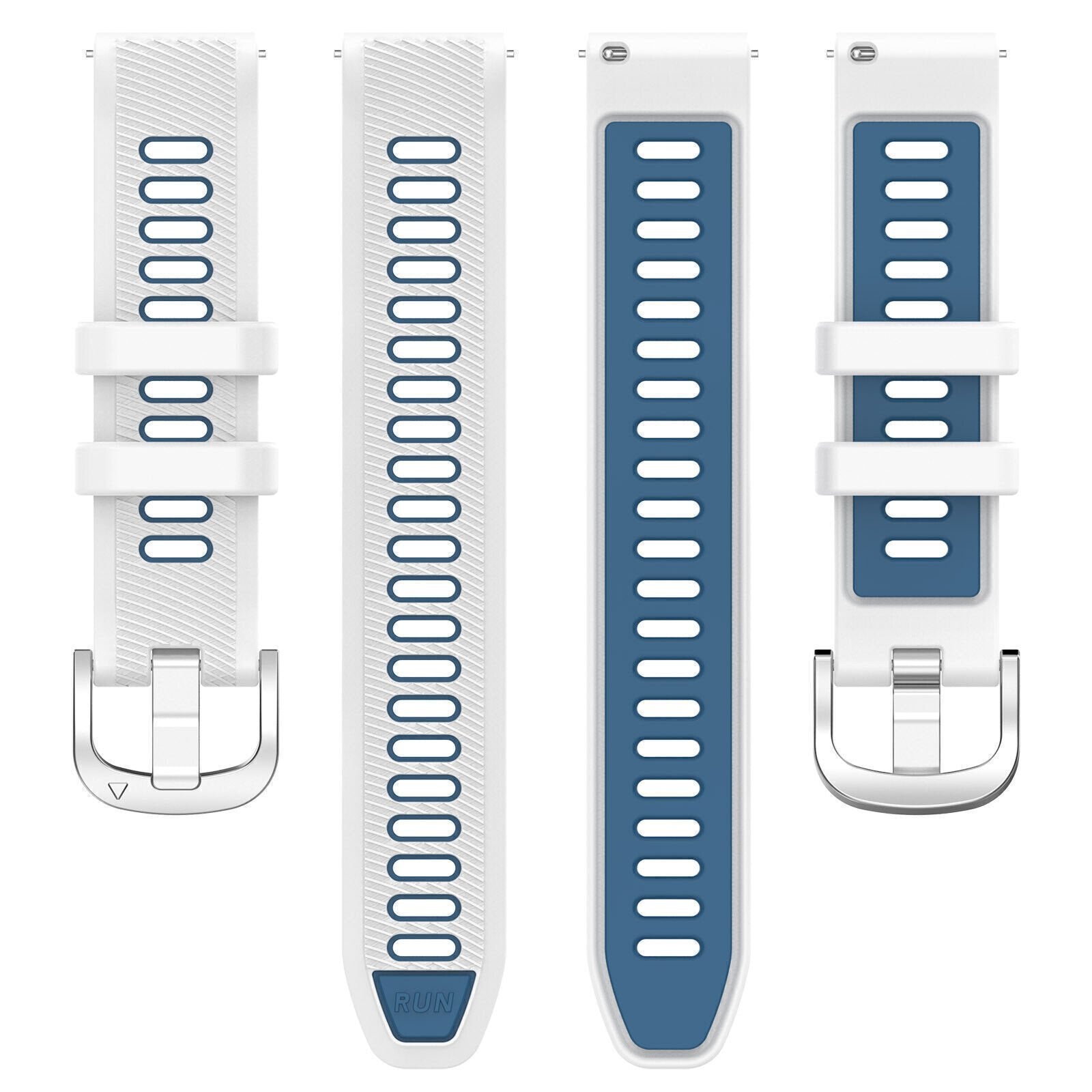 Garmin Vivomove 3 Sport Buckle Strap (White/Blue)