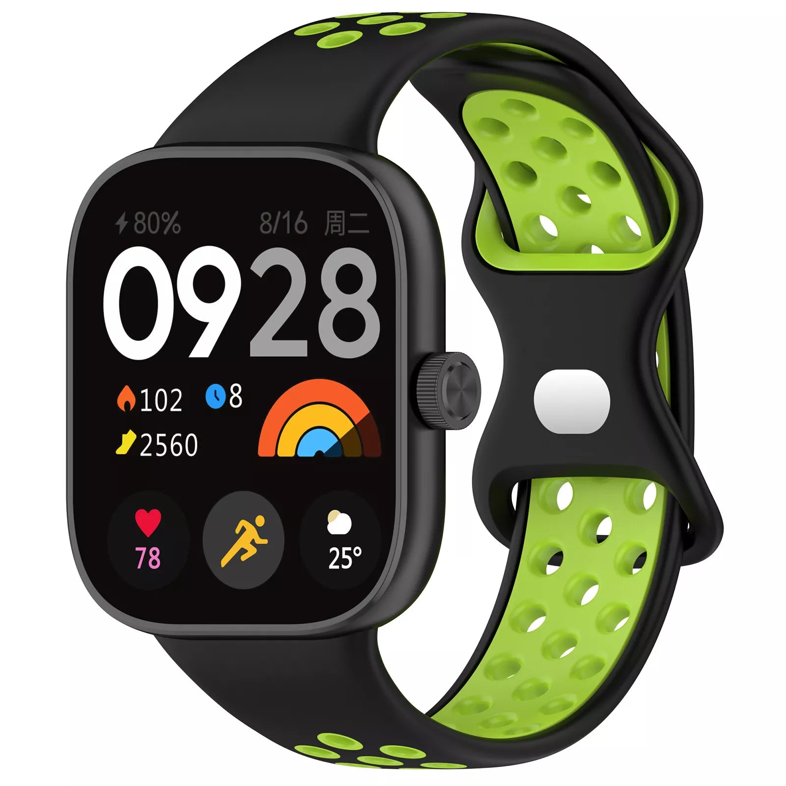 Correa deportiva Xiaomi Smart Band 8 Pro (negra/lime)