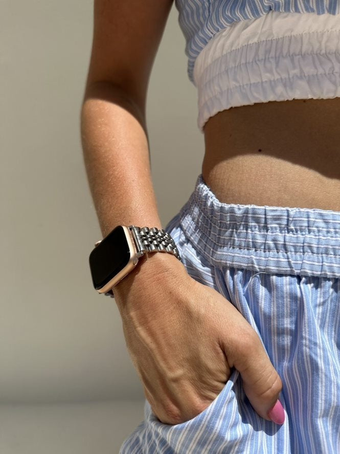 Correa acero xoxo Wildhearts Apple Watch (plateado)