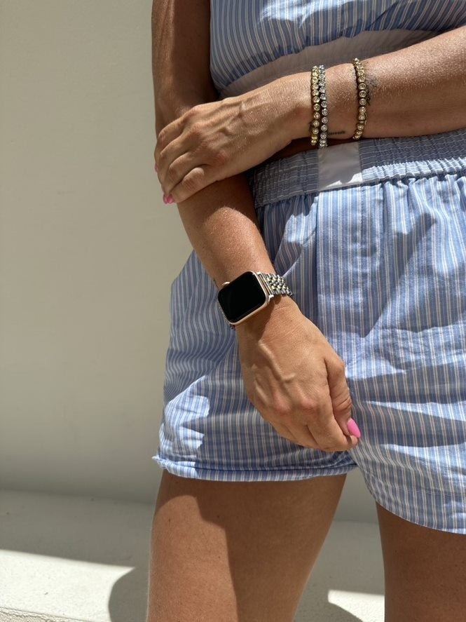 Correa acero xoxo Wildhearts Apple Watch (plateado/dorado)