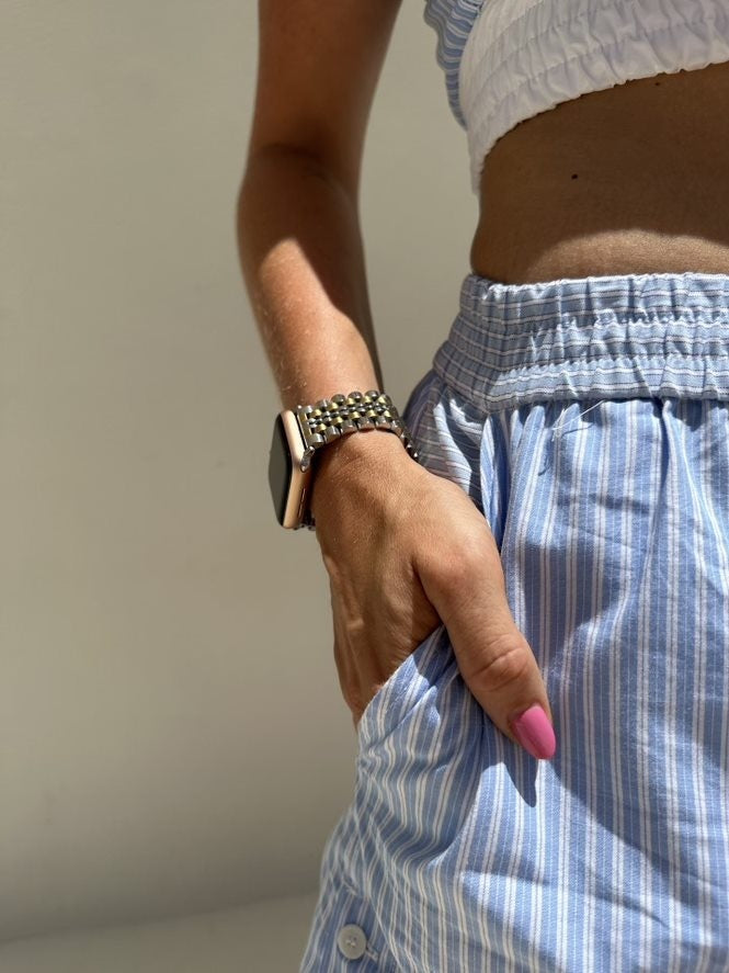 Correa acero xoxo Wildhearts Apple Watch (plateado/dorado)