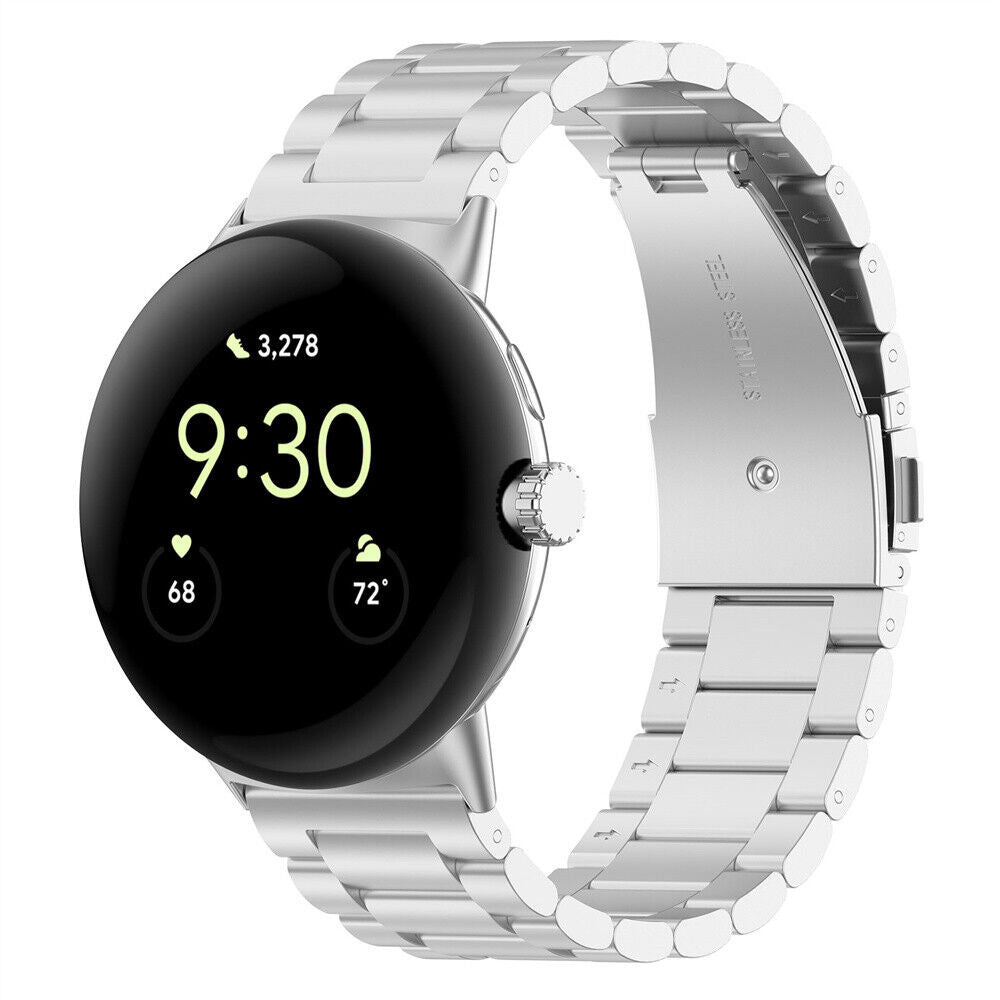 Google Pixel Watch 4 - 41mm Steel Strap (Silver)