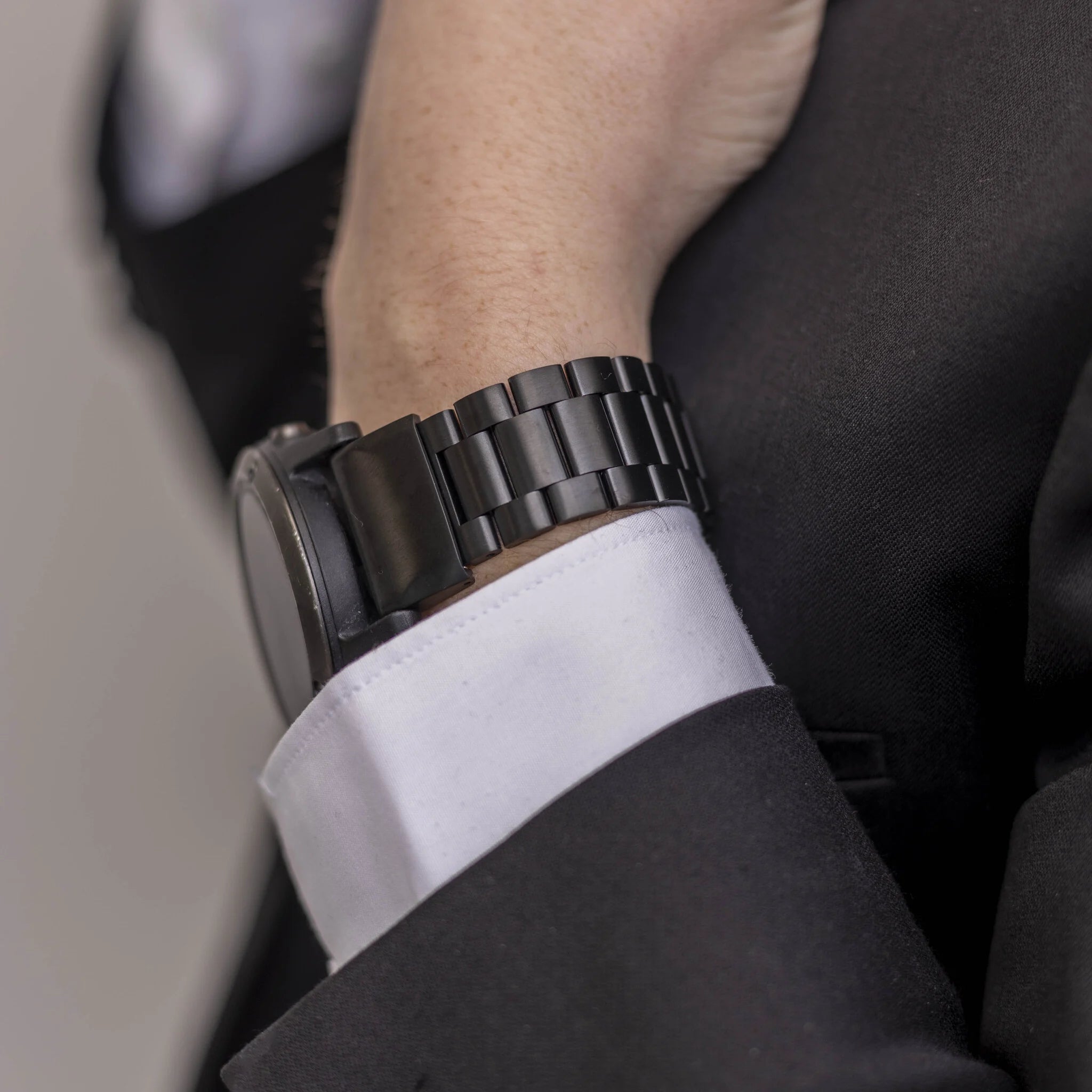 Correa acero Garmin Forerunner 970 (negro)