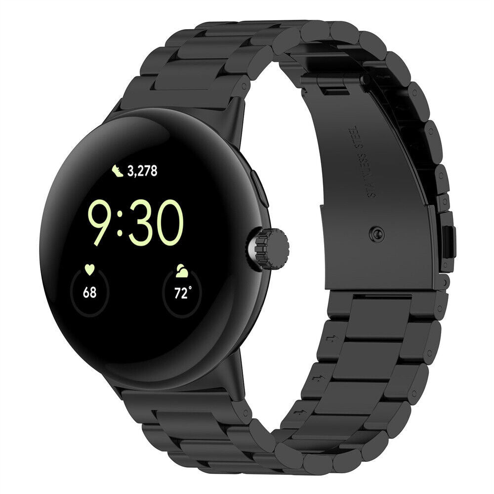 Google Pixel Watch 4 - 45mm Steel Strap (Black)