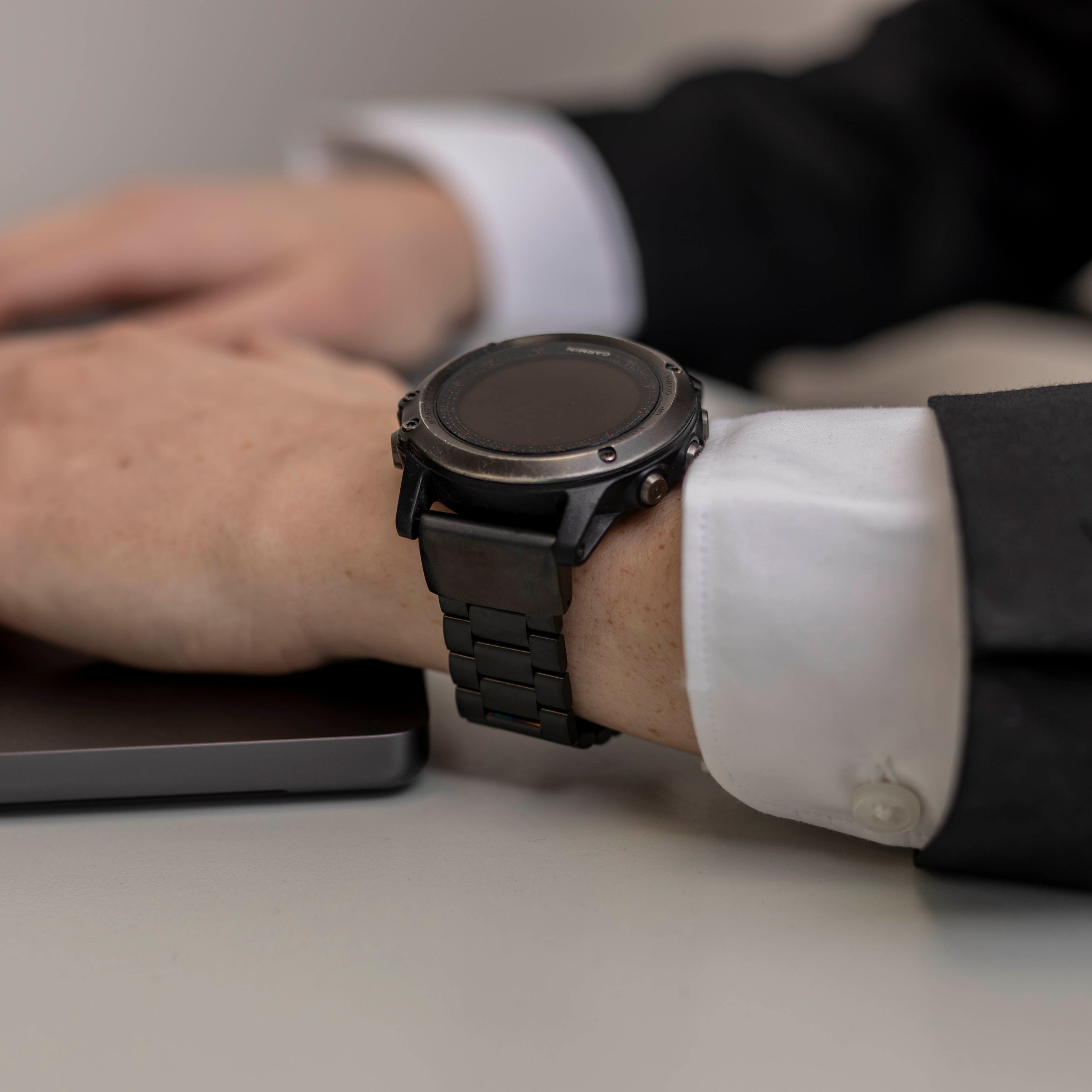 Correa acero Garmin Fenix 3 (negro)