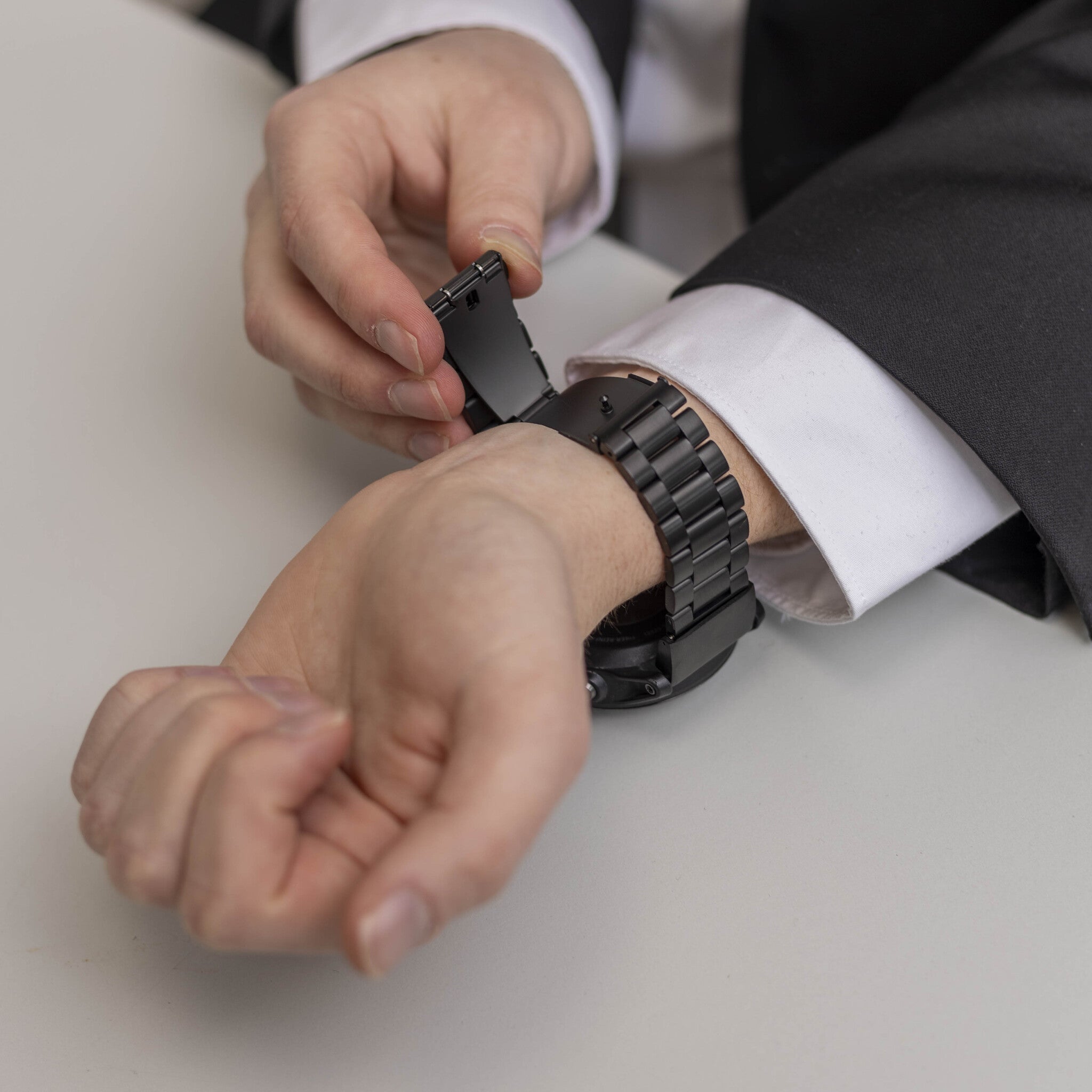 Bandz Amazfit T-Rex Ultra 2 Steel Strap 'Classic' (Black)