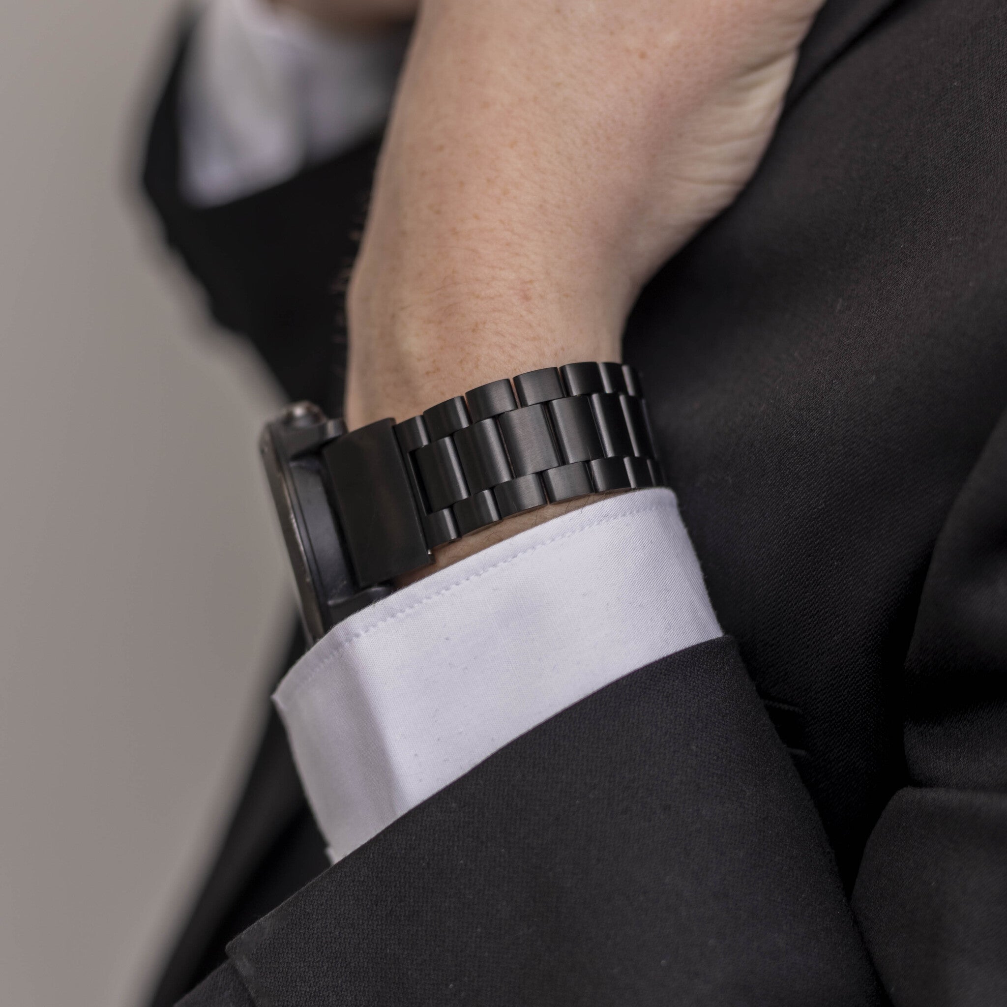 Bandz Correa acero 'Clásico' Garmin Instinct E - 45mm (negra)