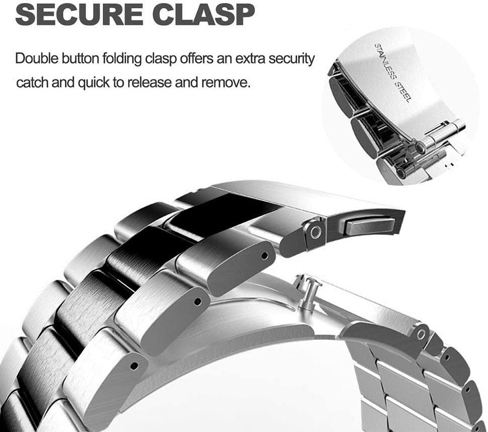 Correa acero CMF Watch 3 Pro (plateado/negro)