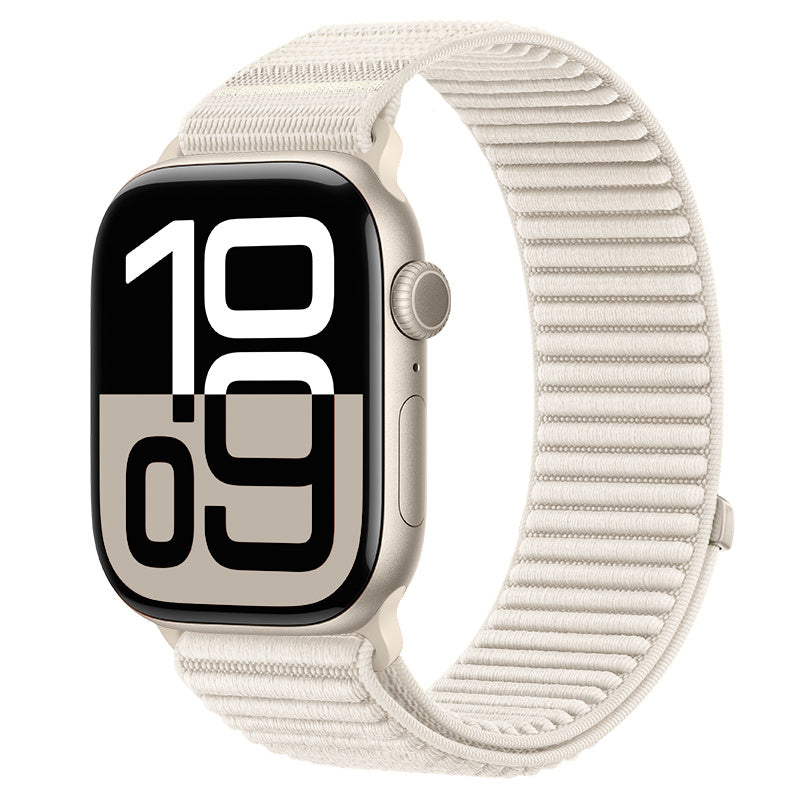 Strap-it Apple Watch Wave Nylon Strap (Starlight)