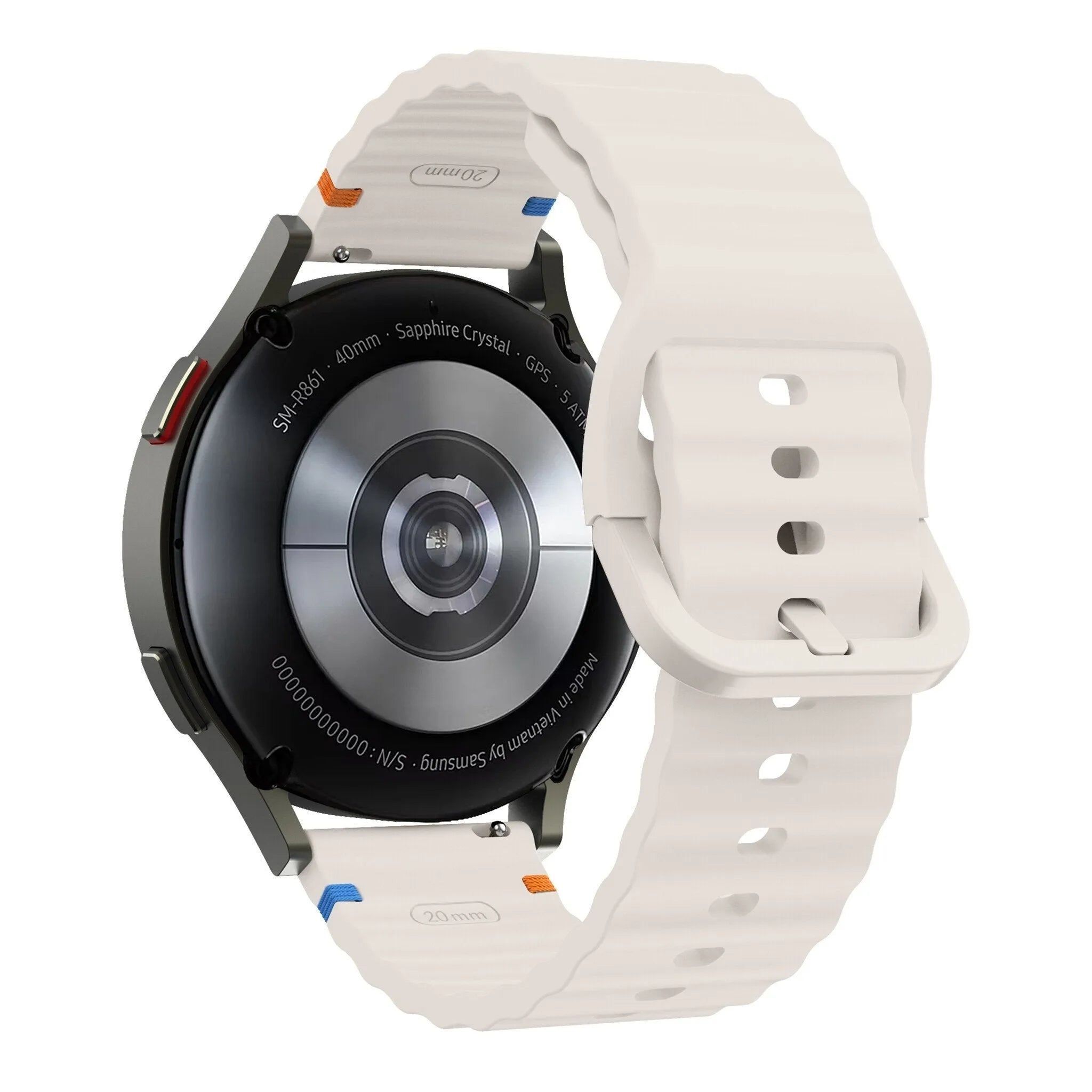 Correa silicona Wave Coros Pace 2 (blanco estrella)