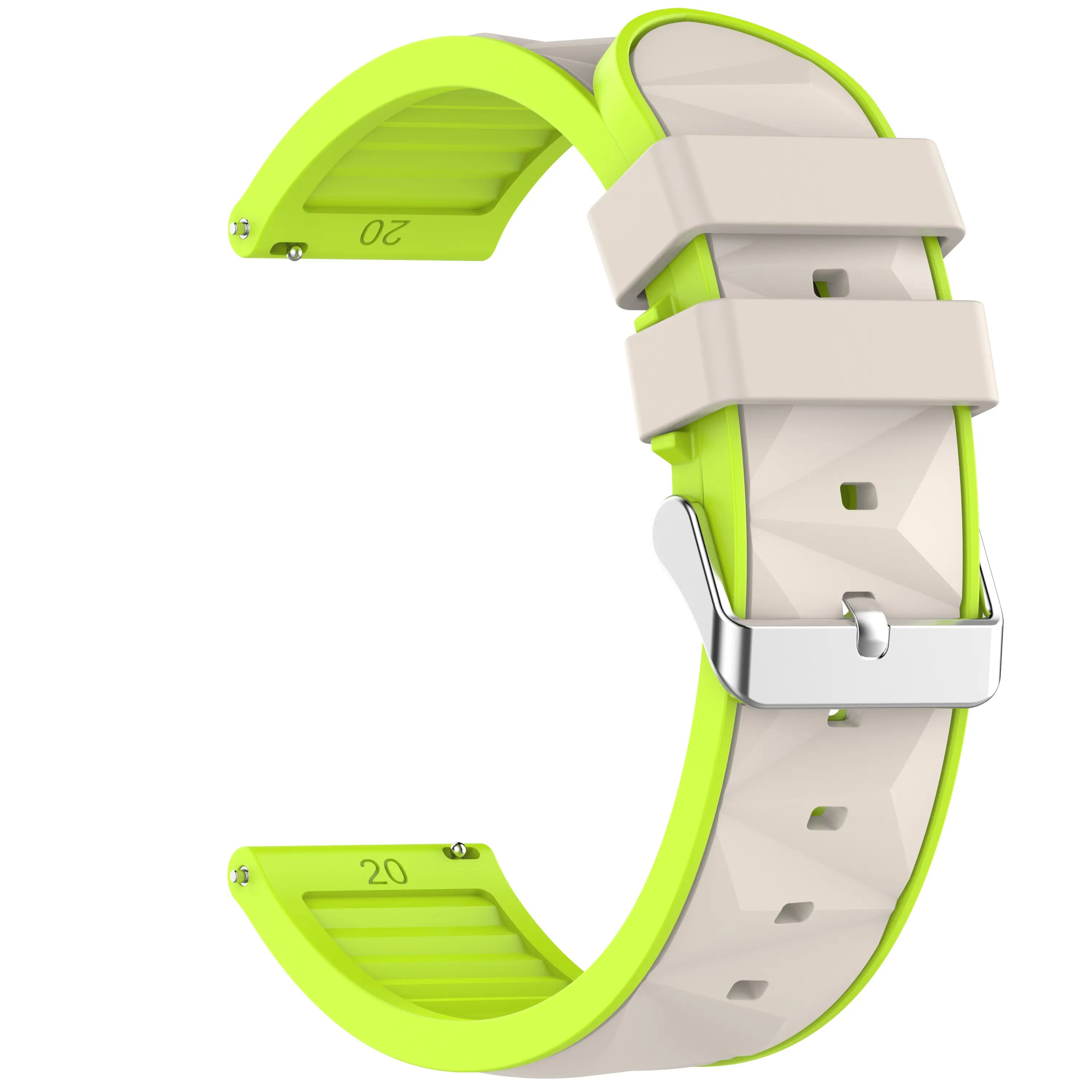 Correa deportiva diamond Amazfit Active 3 Premium (blanco estrella/lima)