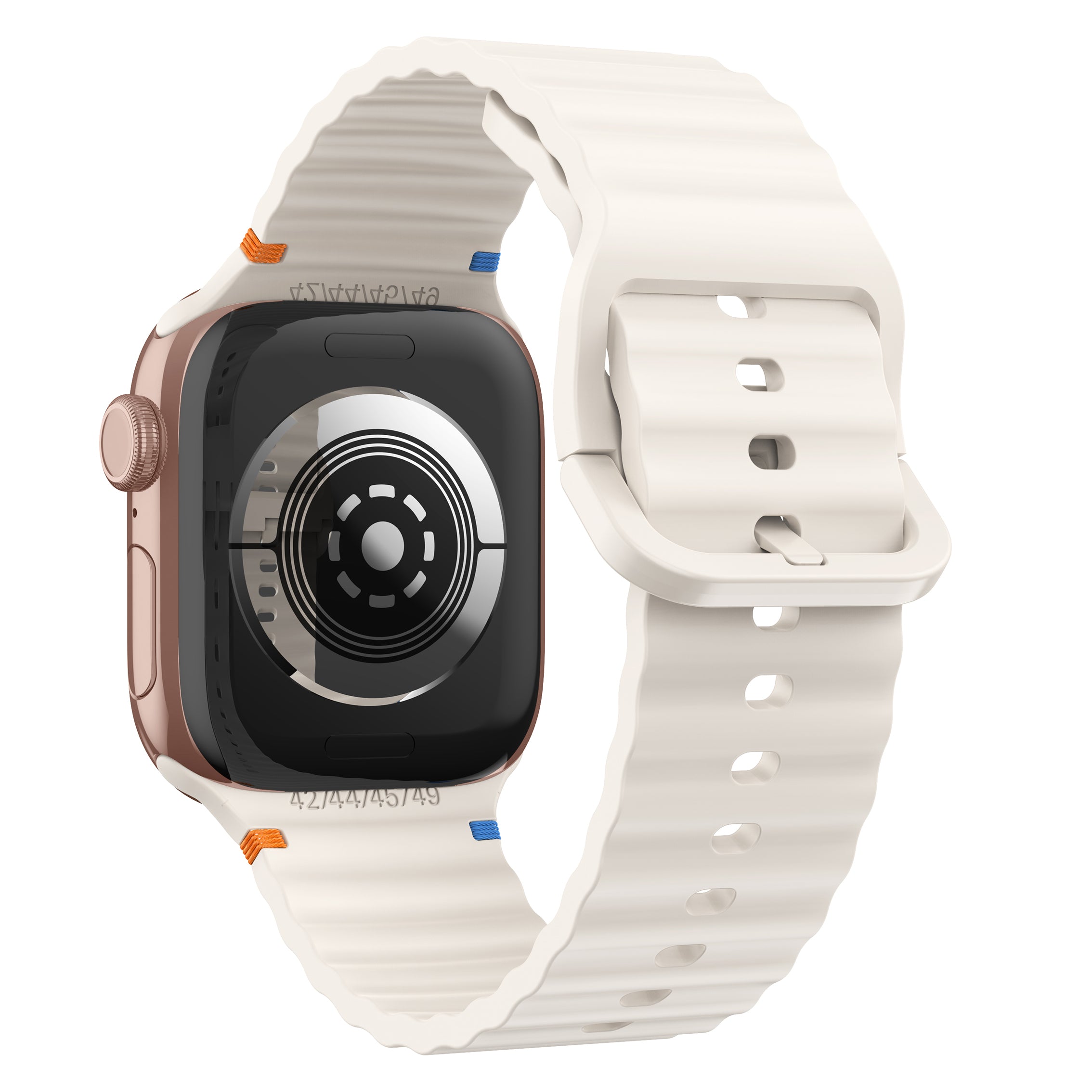 Correa silicona Wave Apple Watch (blanco estrella)