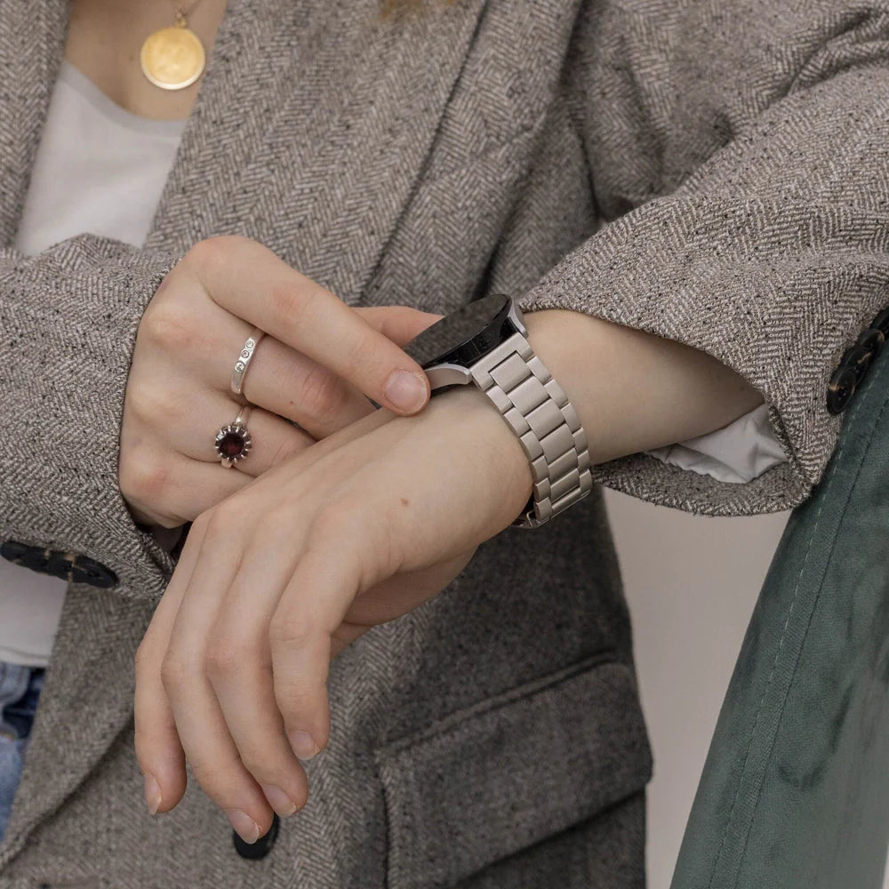 Correa acero Amazfit Bip U (Pro) (blanco estrella)