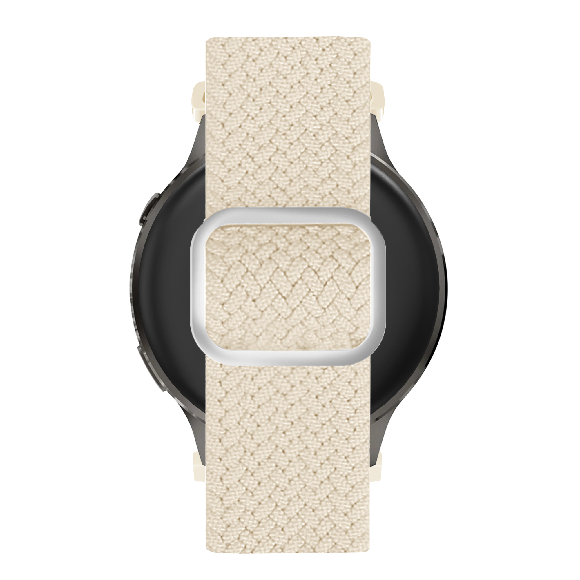 Bandz Correa trenzada ajustable Garmin Forerunner 255s (blanco estrella)