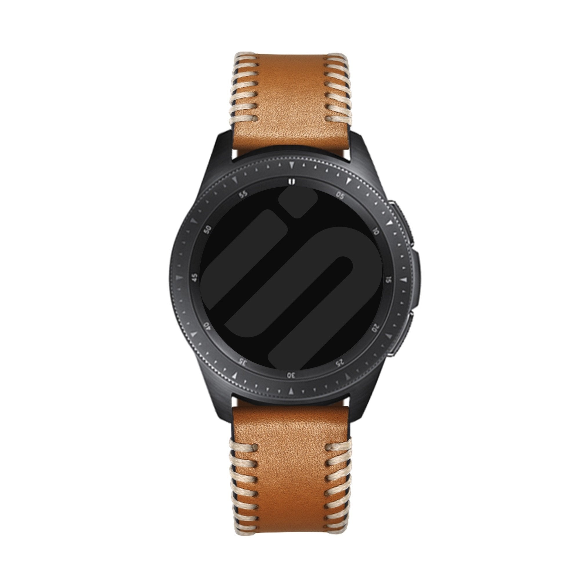 Amazfit Balance 2 Stitched Leather Strap (Brown)