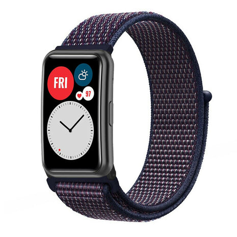 Correa nylon Huawei Watch Fit SE (indigo azul)
