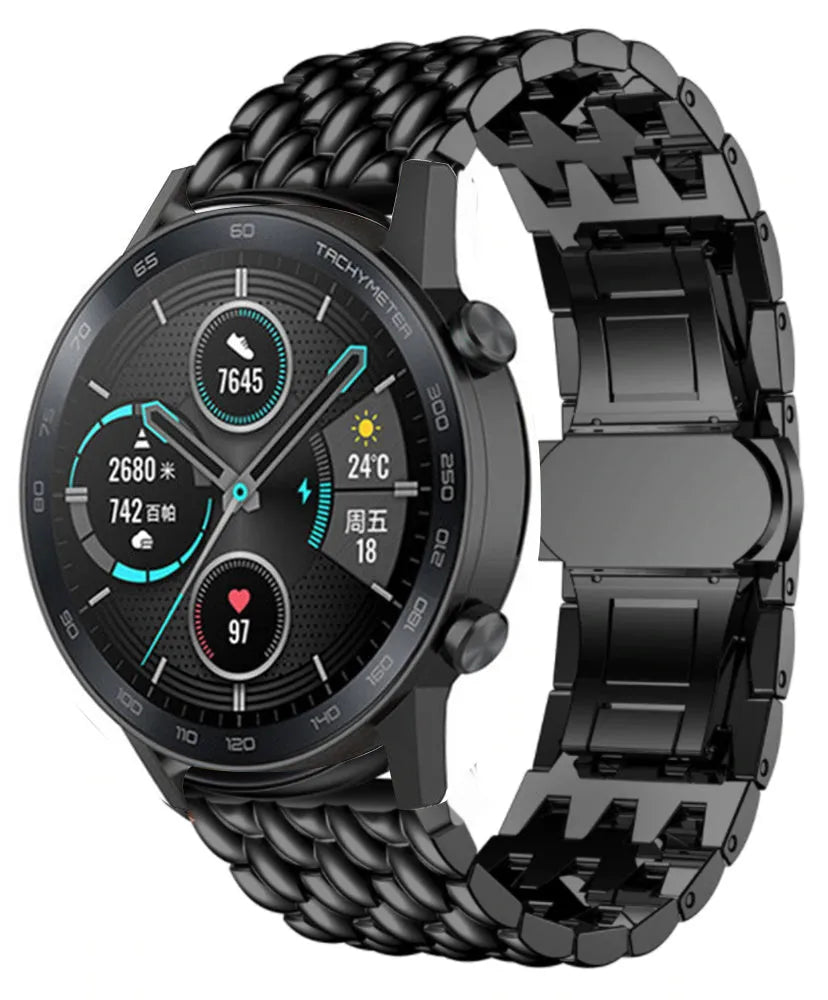 Correa acero Dragon Honor Magic Watch 2 (negro)