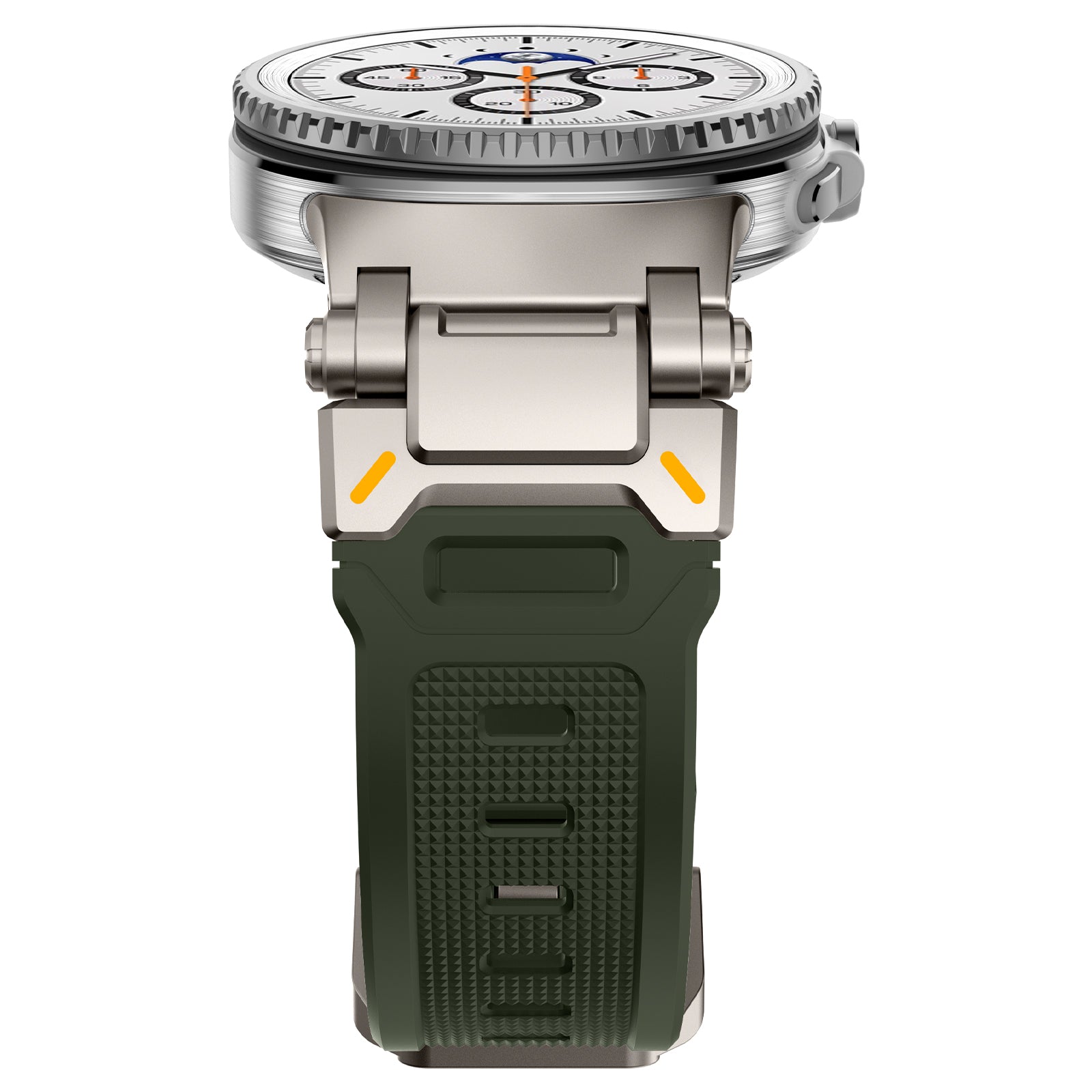 Correa silicona 'Explorer' Samsung Galaxy Watch 8 44mm (verde con titanio)