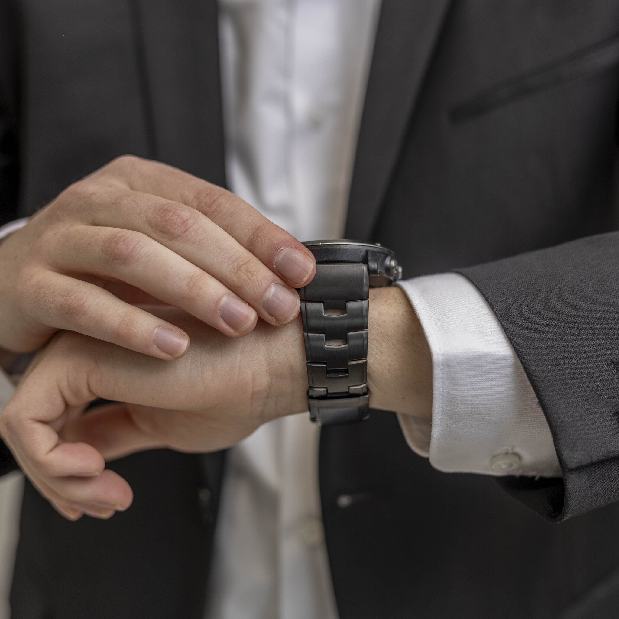 Correa titanio Garmin Epix Pro (Gen 2) 47mm (negro)