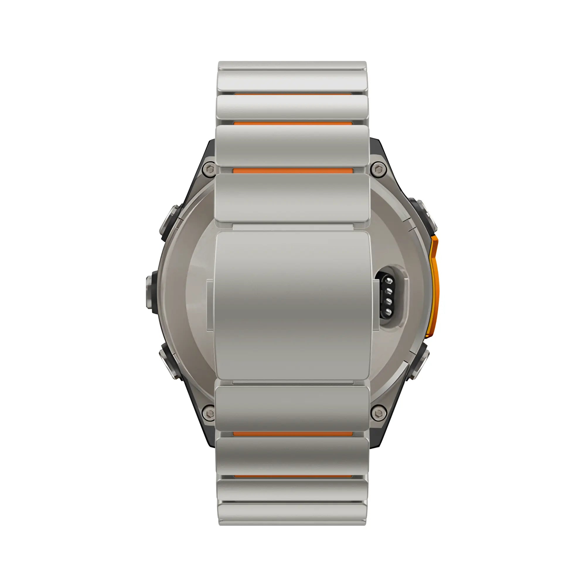 Bandz Correa titanio 'Hybrid' Garmin Quatix 3/6x/7x (titanio/naranja)