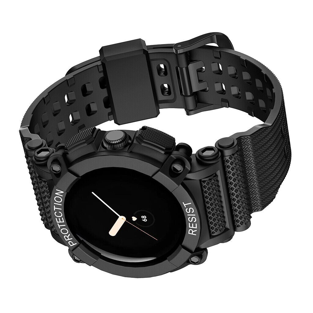 Google Pixel Watch 4 - 41mm TPU Strap with Frame (Black)