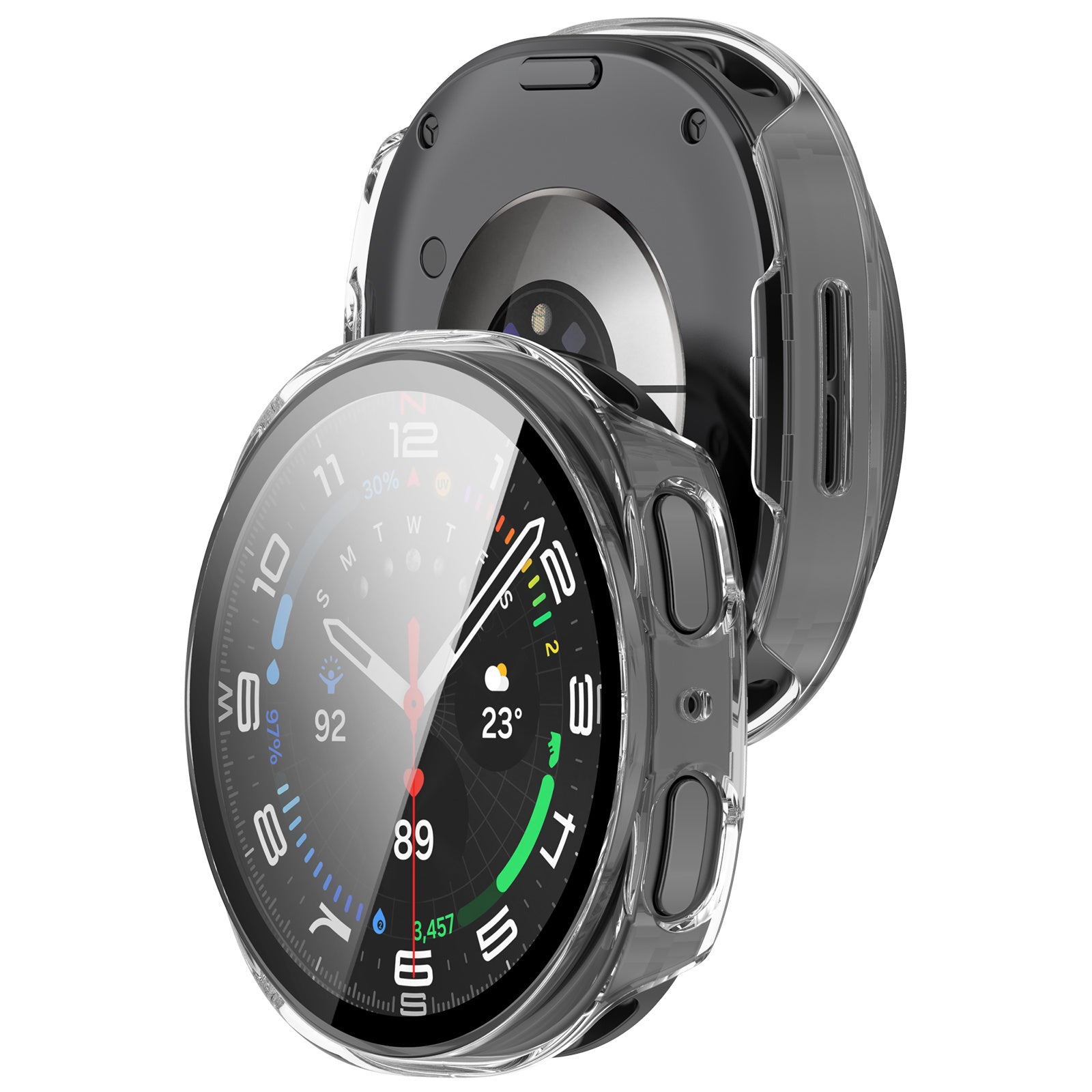 Funda con vidrio Samsung Galaxy Watch 8 - 40mm (transparente)