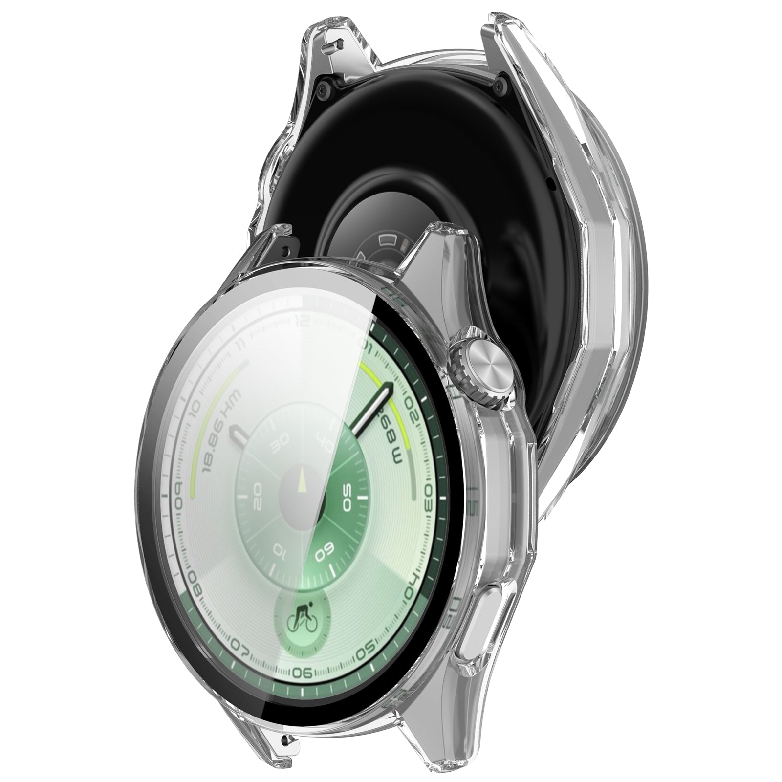 Funda con vidrio PC Huawei Watch GT 6 - 46mm (transparente)