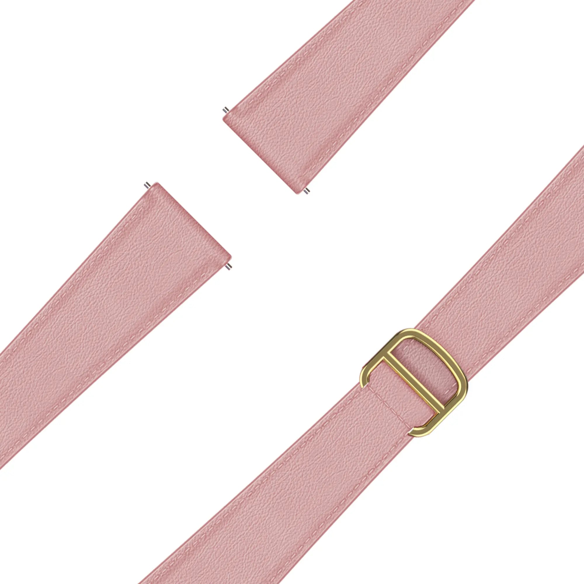 Bandz Actyve Smartwatch 20mm Leather Strap 'D-Type' (Pink)