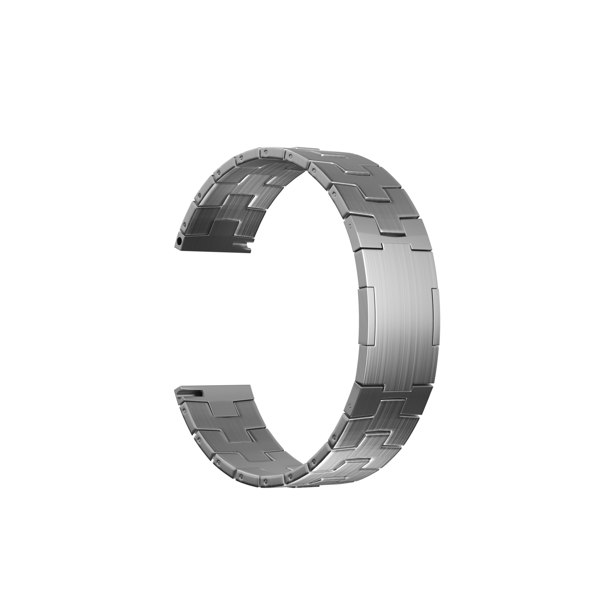 Amazfit Bip 6 Titanium Grain Strap (Flat Buckle) (Silver)