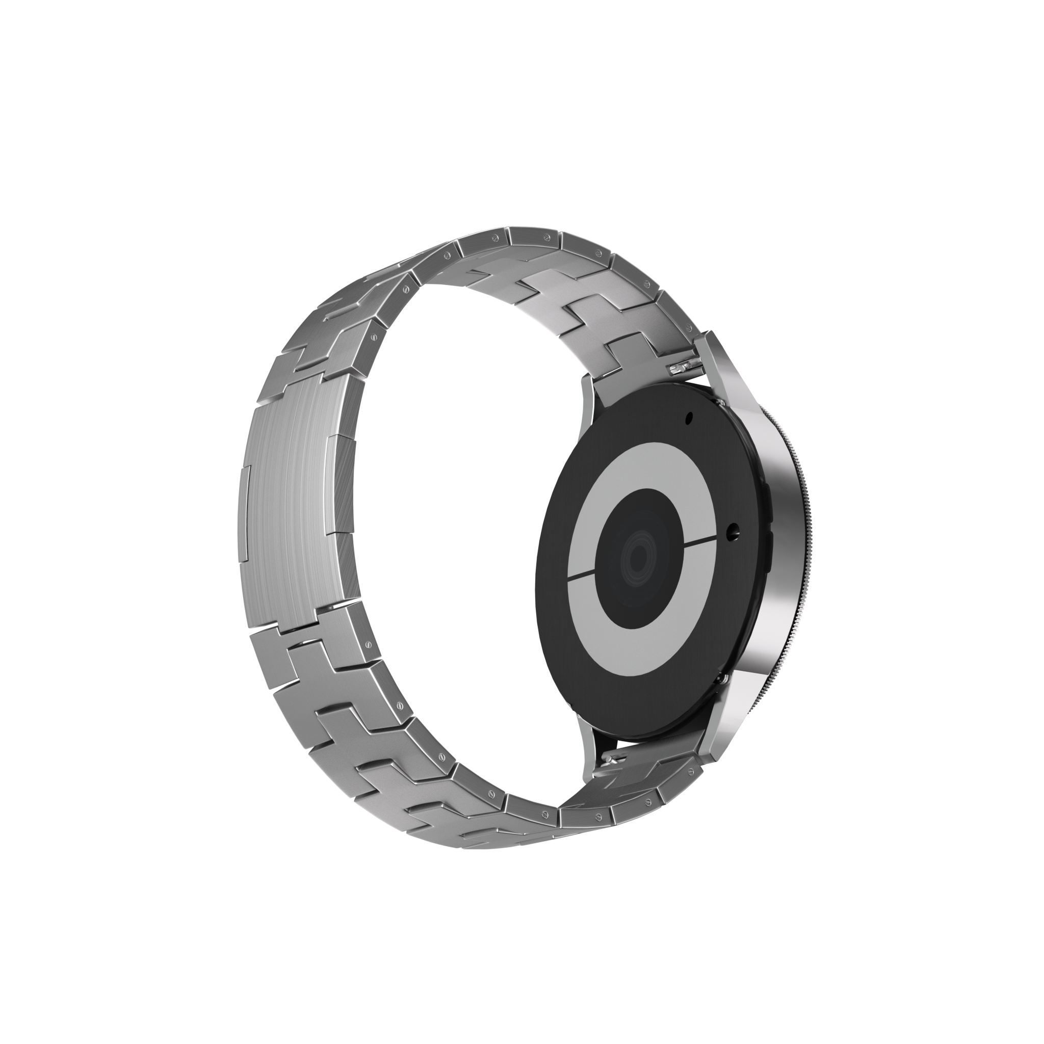 Correa titanio granulado Huawei Watch GT 5 Pro - 46mm- cierre plano (plateado)