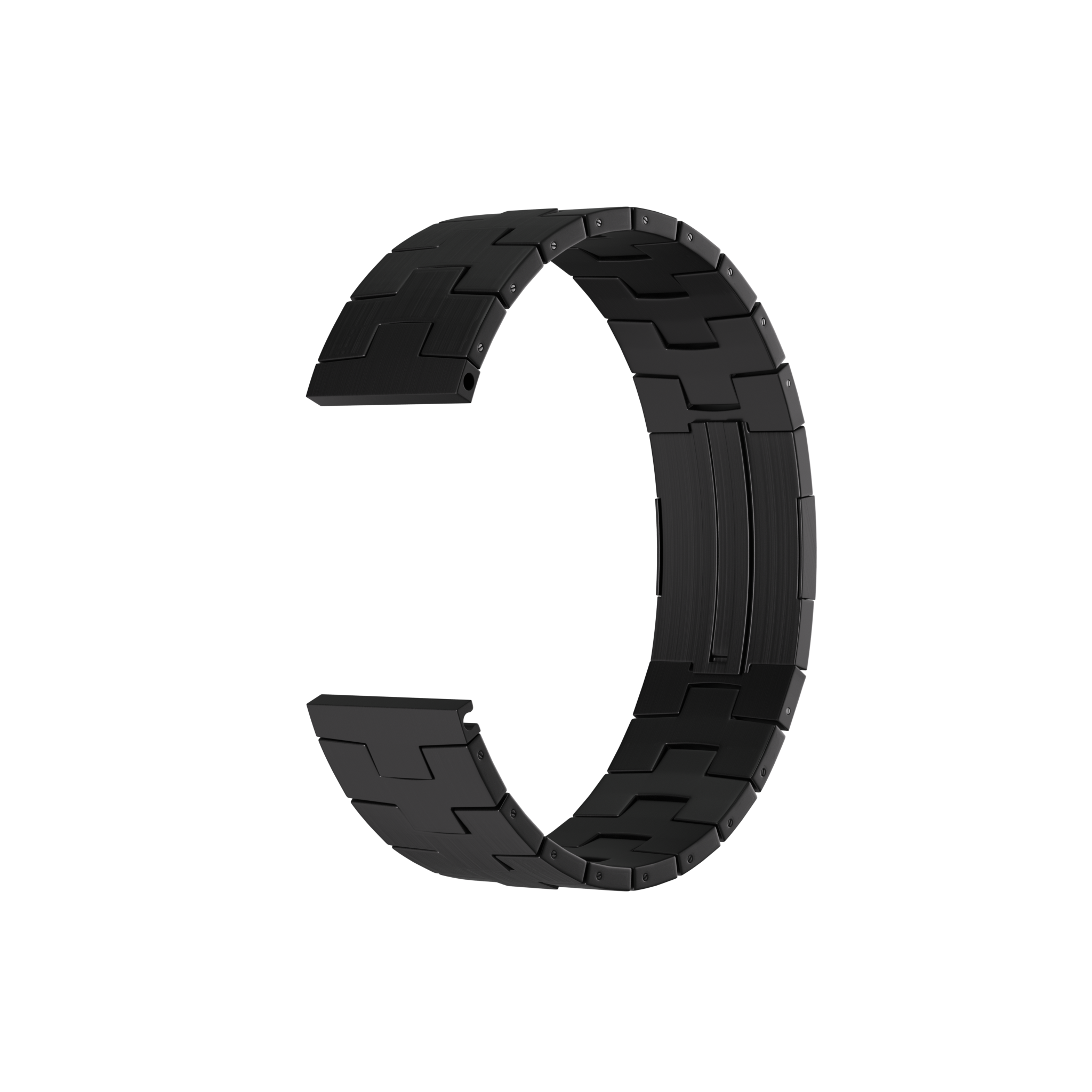 Correa titanio con hebilla plana Huawei Watch GT 6 Pro 46mm (negro)